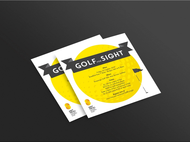 SFA Golf For Sight Mockup