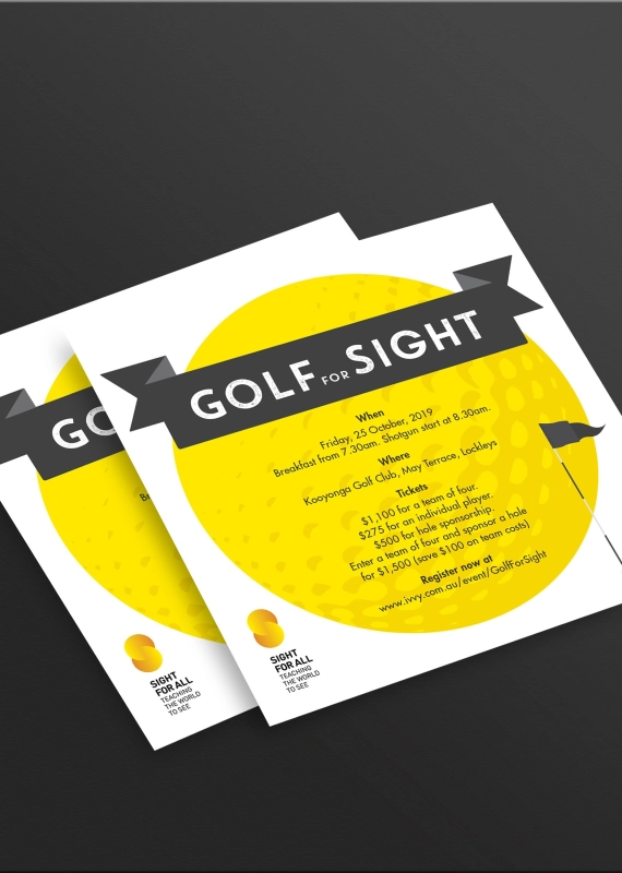 SFA Golf For Sight Mockup